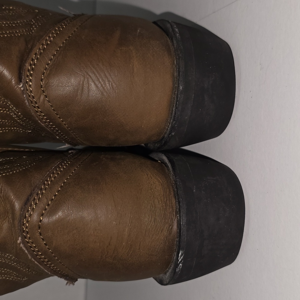 Justin Men's Brown Cowboy Boots Size 9.5D Style JB1100 - Picture 14 of 15